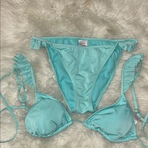 Aqua Blue Women's Bikini Set